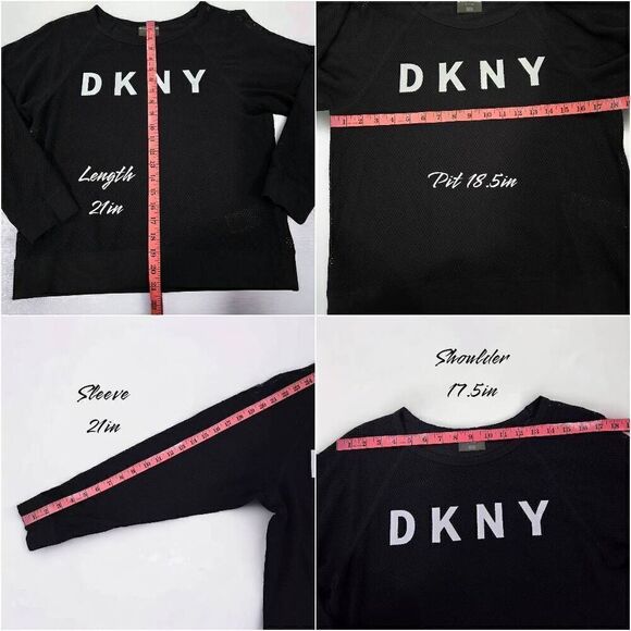 DKNY Sport Allover Mesh Sweatshirt(I001)-Size Xs for Women - Picture 8 of 9